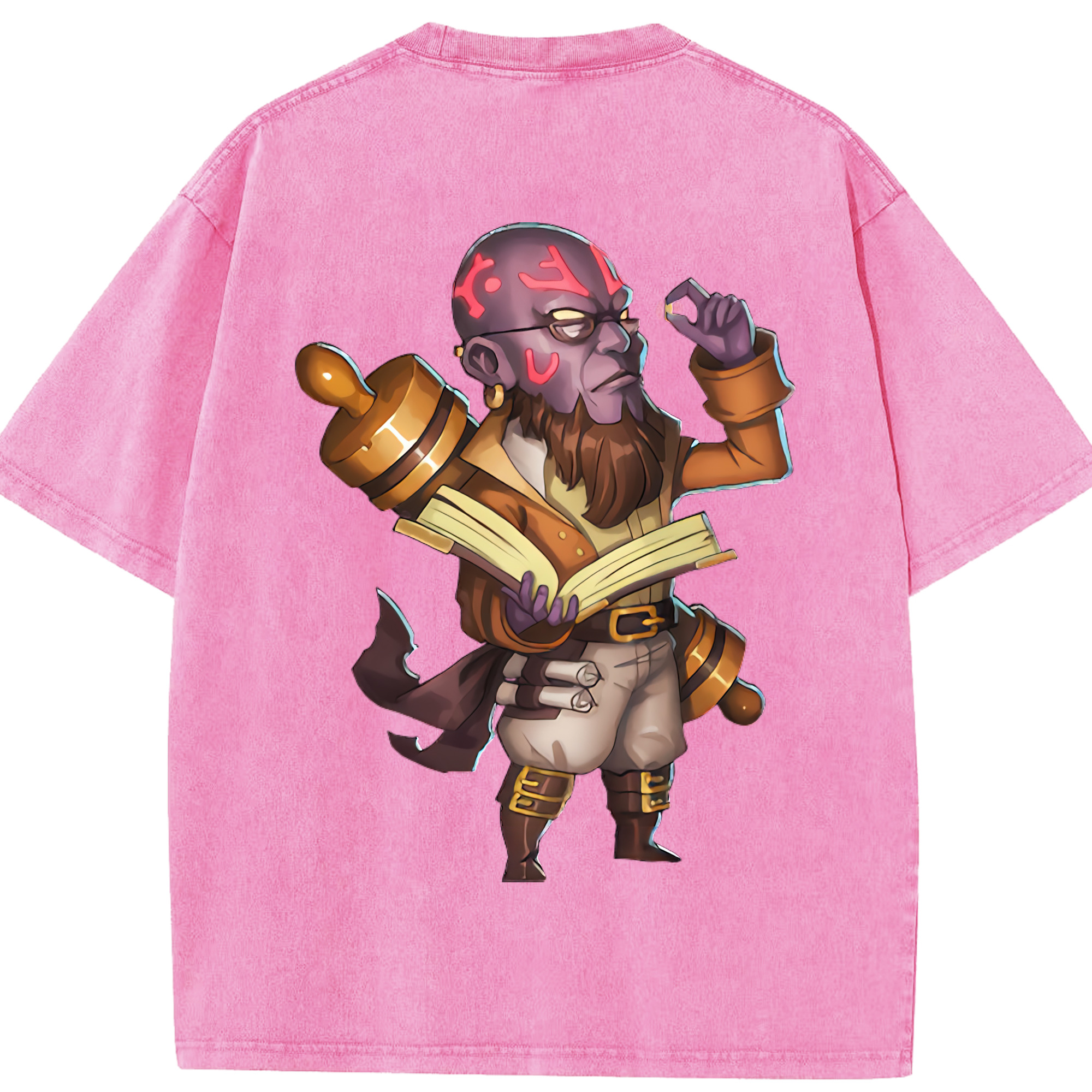 リーグ・オブ・レジェンド League of Legends LOL 綿100% ヴィンテージ風 半袖Tシャツ（背面プリント）